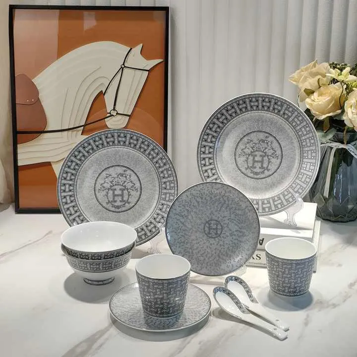 مجموعة الفاخرة أدوات مائدة سيراميك Luxury Ceramic Tableware Set
