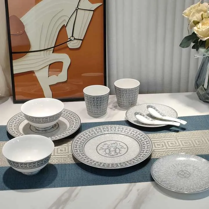 مجموعة الفاخرة أدوات مائدة سيراميك Luxury Ceramic Tableware Set