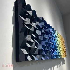 لوحات فنية جدارية خشبية حديثة مصنوعة ديكور حائط منزلي مربع رائج البيع فن خشبي-  Modern Wooden Wall Art Paintings Home Wall Decor Square Hot Sale Wooden Art