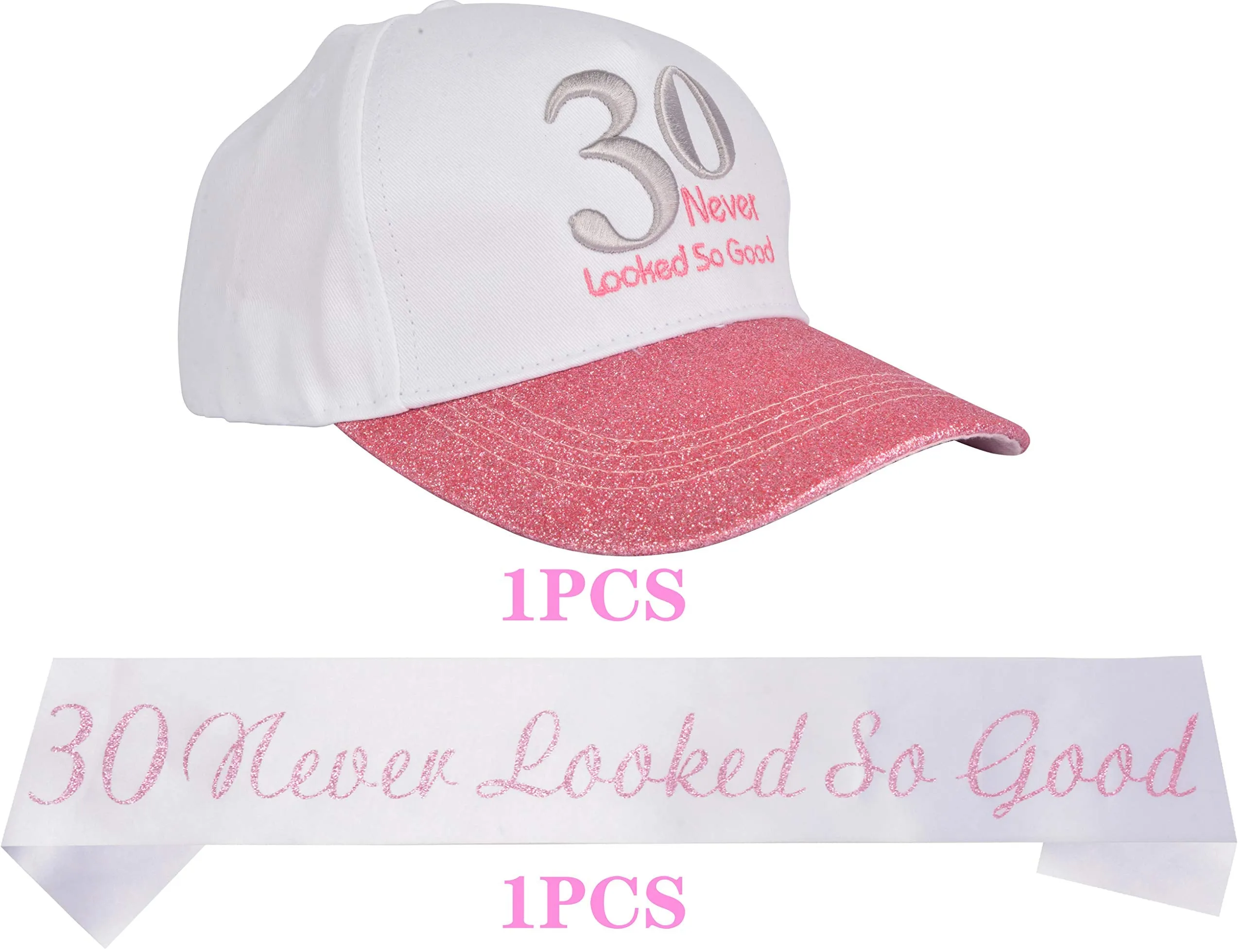 30th Birthday Gifts for Women, 30 Birthday Hat, 30th Birthday Sash for Women, 30th