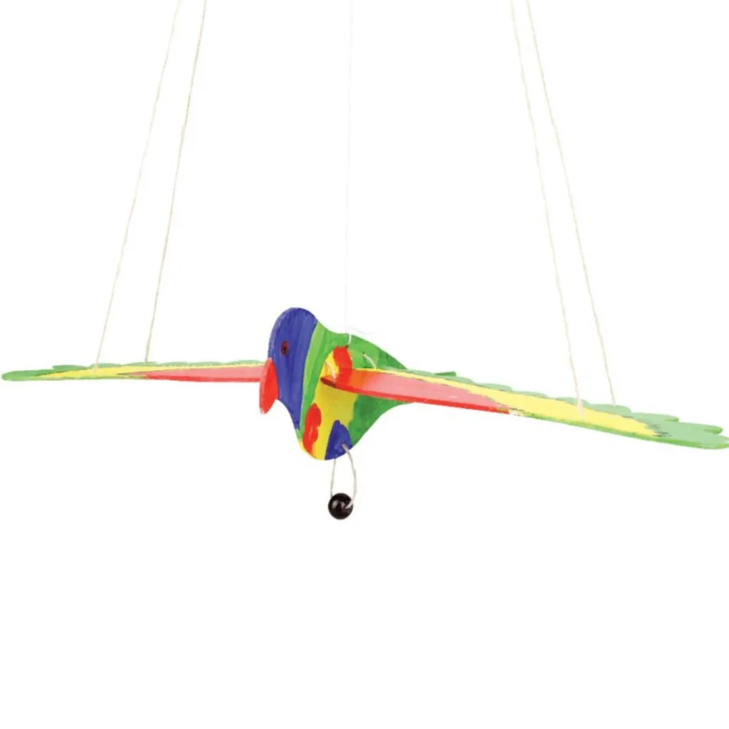 3D Wooden Flying Birds - Pack of 10