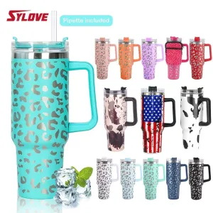 40oz Leopard Steel Water Bottle, Leakproof, Insulated, and Perfect for Outdoor Activities - The Perfect Gift for Any Occasion!