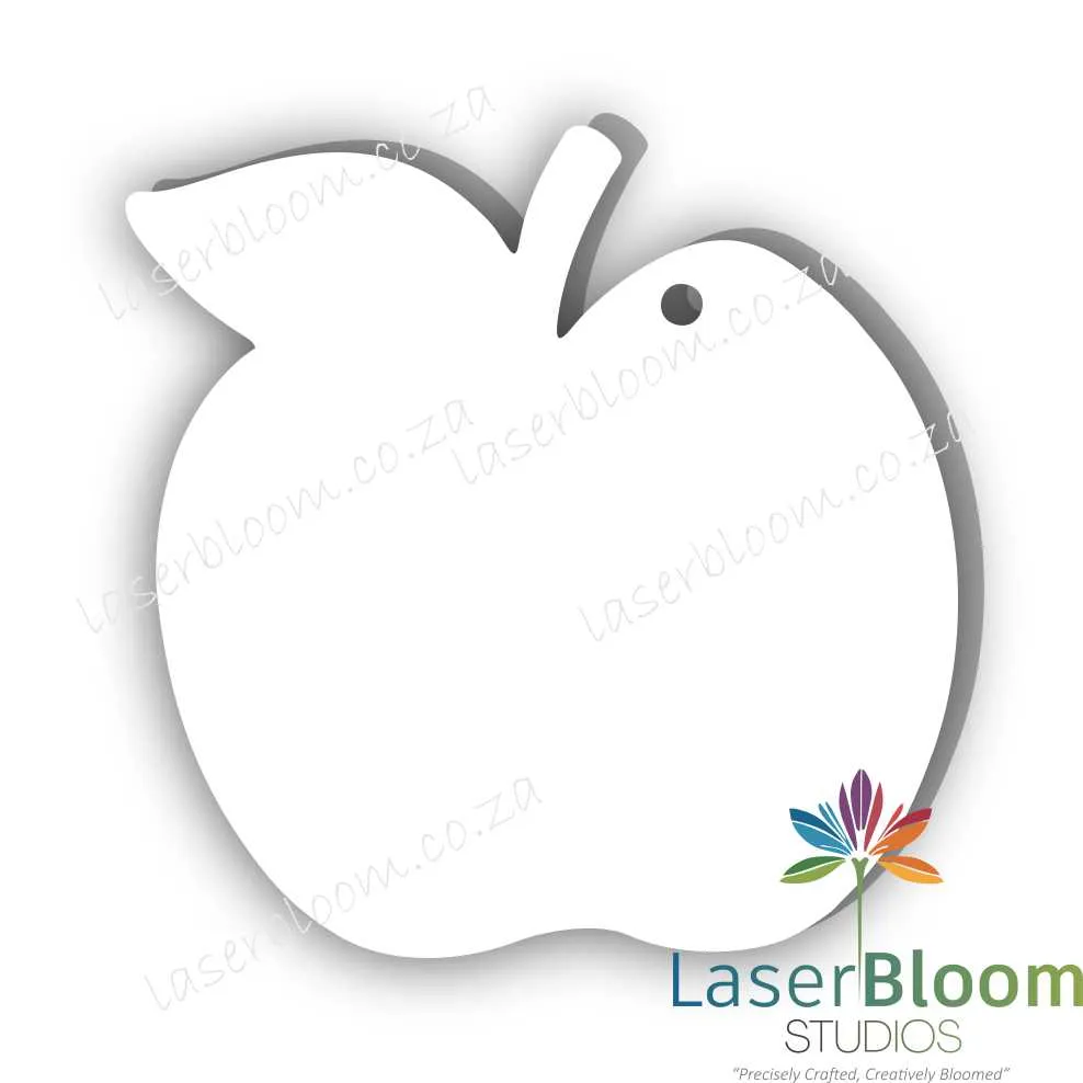 Acrylic Blank  Apple- Select Your Thickness (1.5mm, 2mm, 3mm)