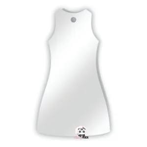 Acrylic Blank Clear Ladies Dress 70x40x1.5mm