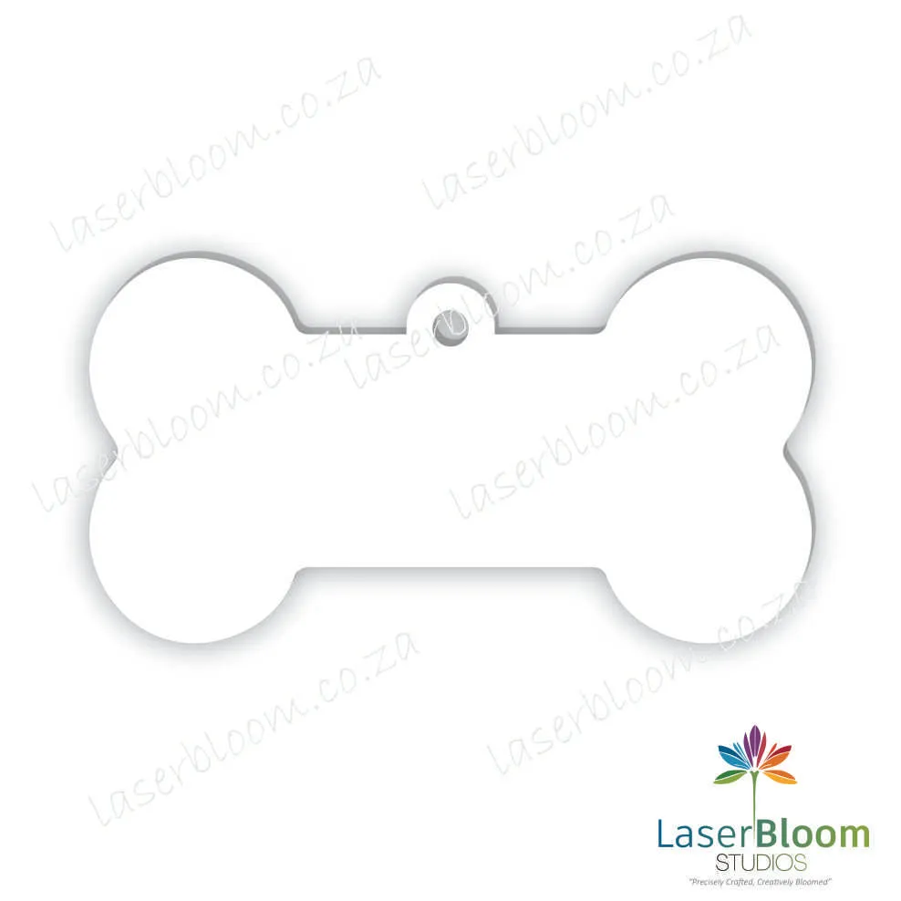 Acrylic Blank Dog Bone- Select Your Thickness (1.5mm, 2mm, 3mm)