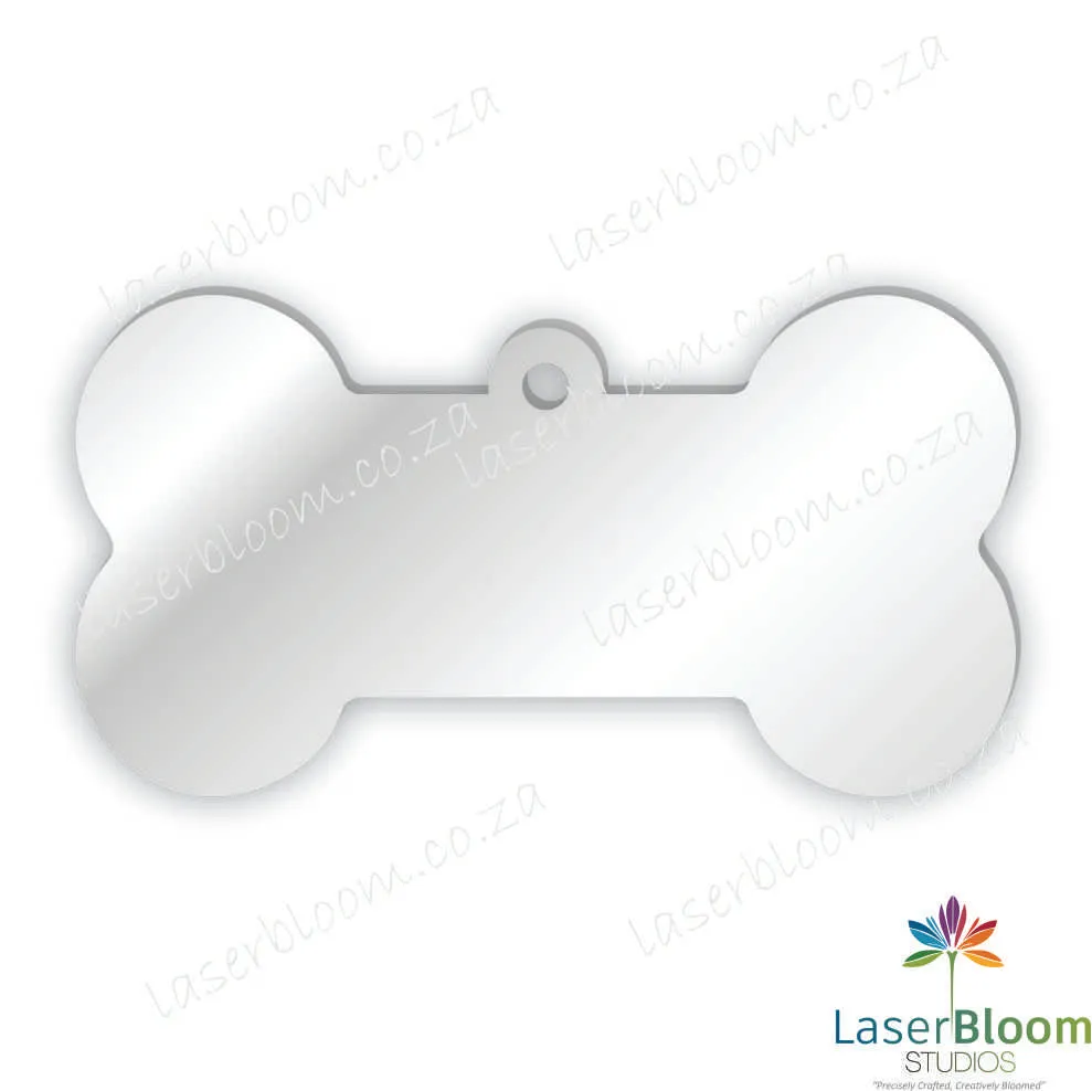Acrylic Blank Dog Bone- Select Your Thickness (1.5mm, 2mm, 3mm)