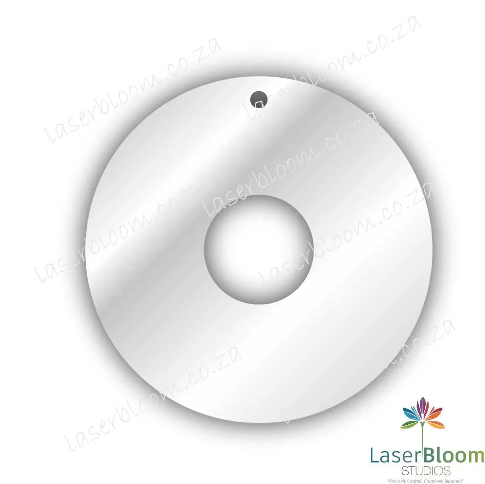 Acrylic Blank Donut- Select Your Thickness (1.5mm, 2mm, 3mm)