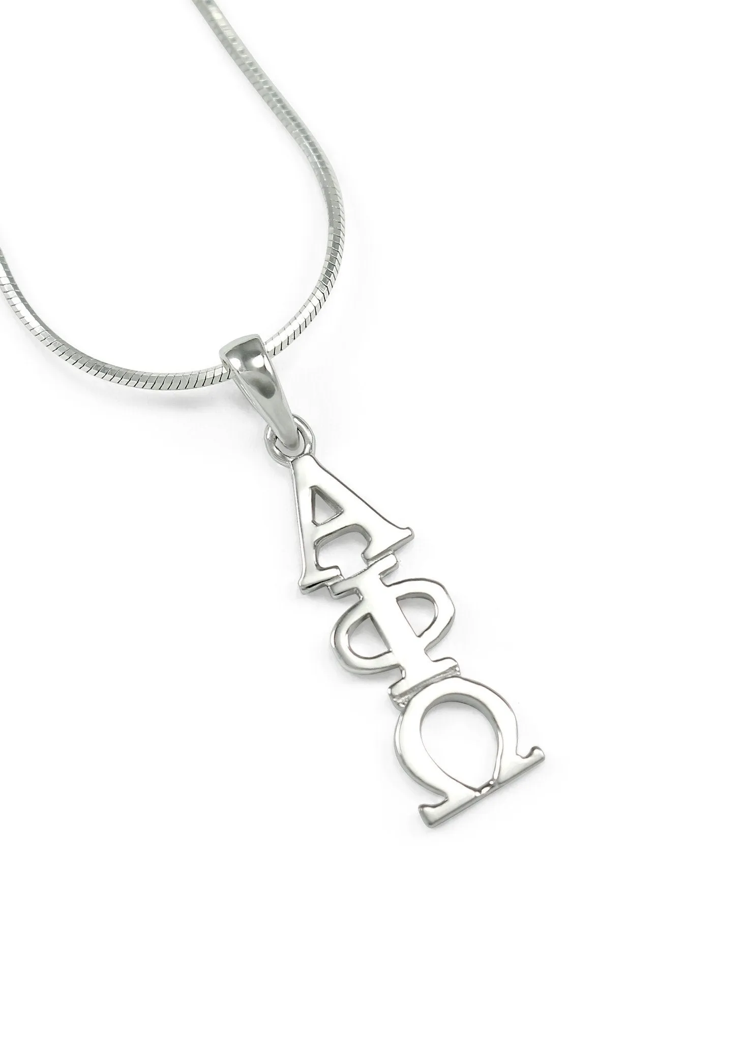 Alpha Phi Omega Sterling Silver Lavaliere Pendant