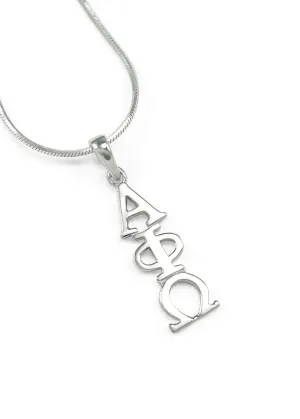 Alpha Phi Omega Sterling Silver Lavaliere Pendant