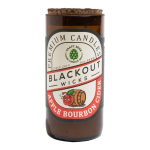 Apple Bourbon Cider - Beer Bottle Candle