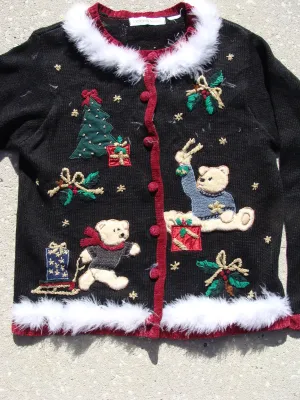 Bears in Sweaters Christmas Cardigan