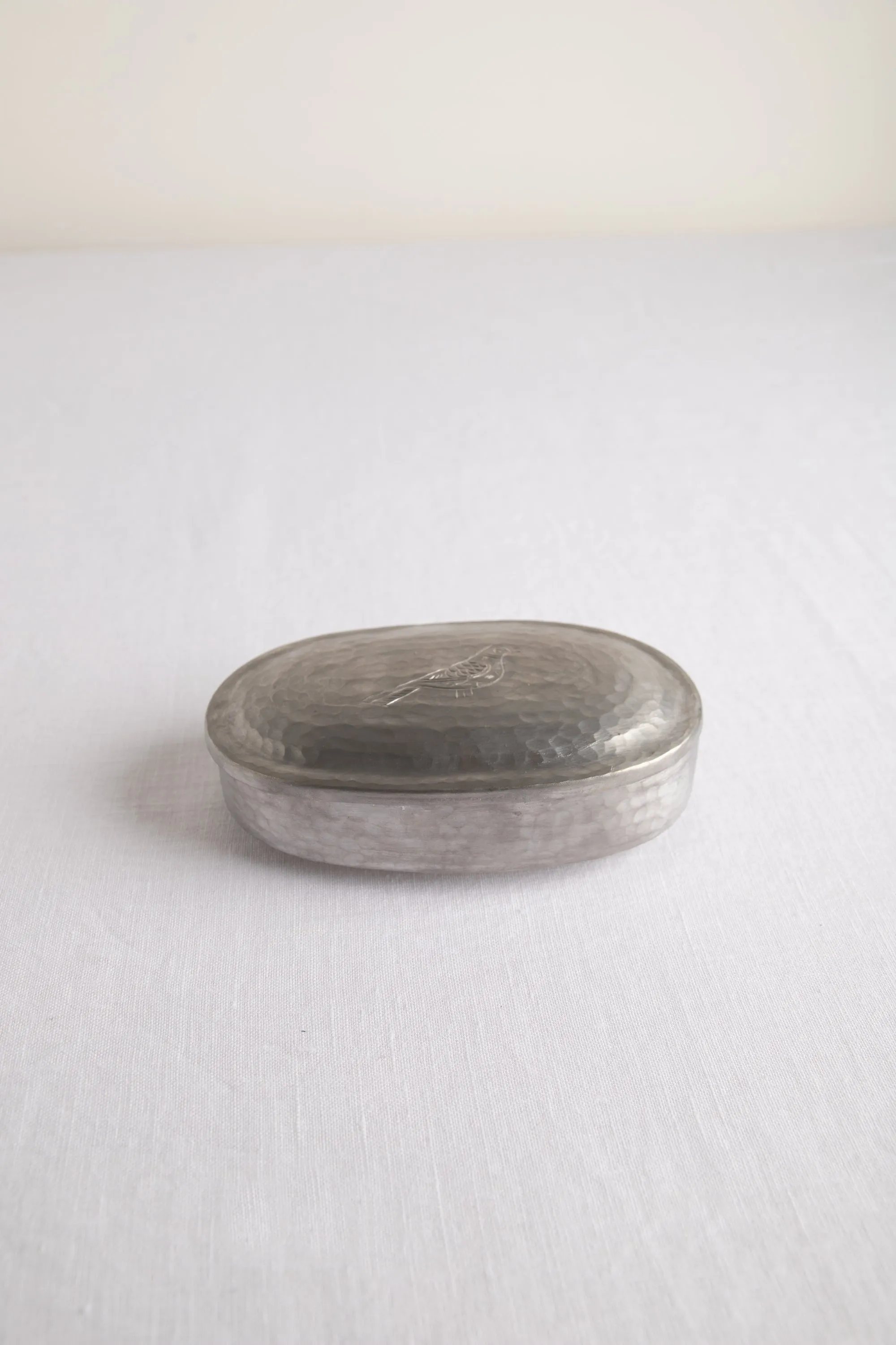 Bird Engraved Oval Box