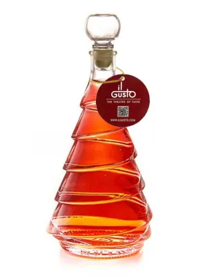 Blood Orange Vodka in Round Christmas Tree Shaped Glass Bottle - 200ML - 18%vol