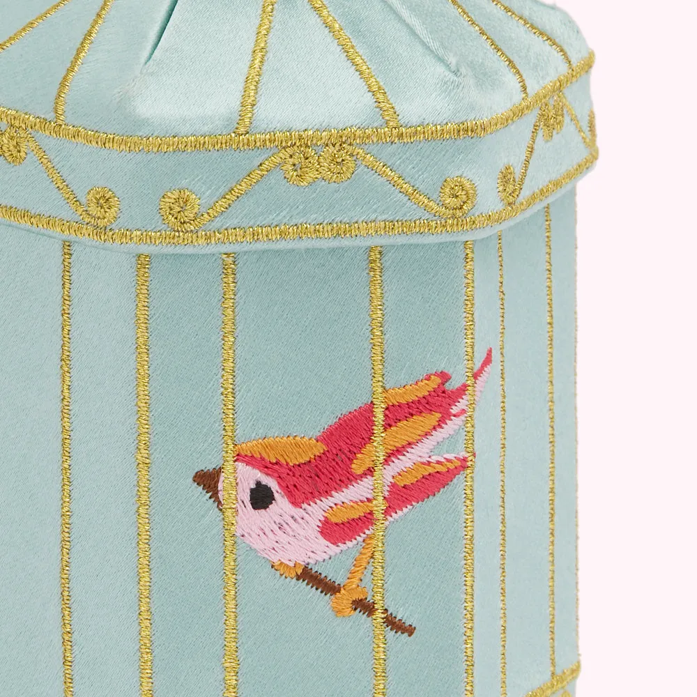 BLUE BIRDCAGE MINI COLLECTIBLE CHARM