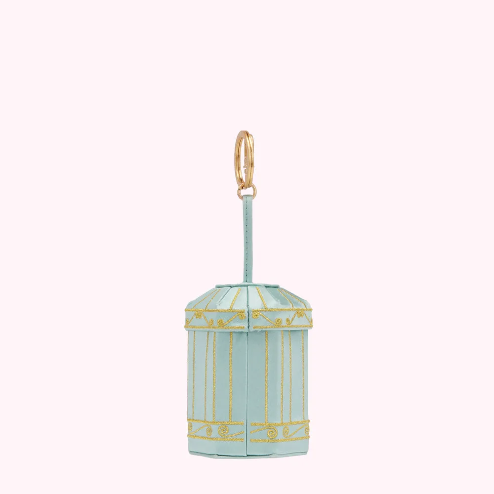 BLUE BIRDCAGE MINI COLLECTIBLE CHARM