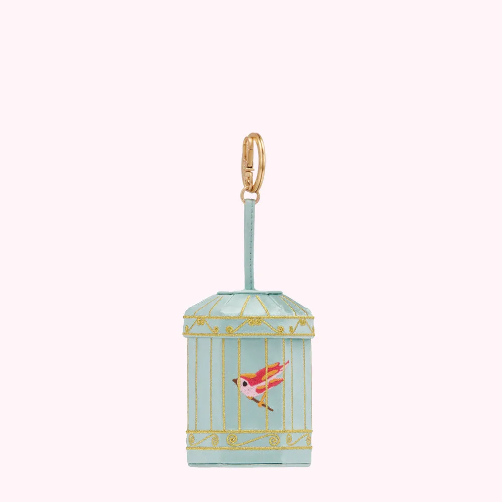 BLUE BIRDCAGE MINI COLLECTIBLE CHARM