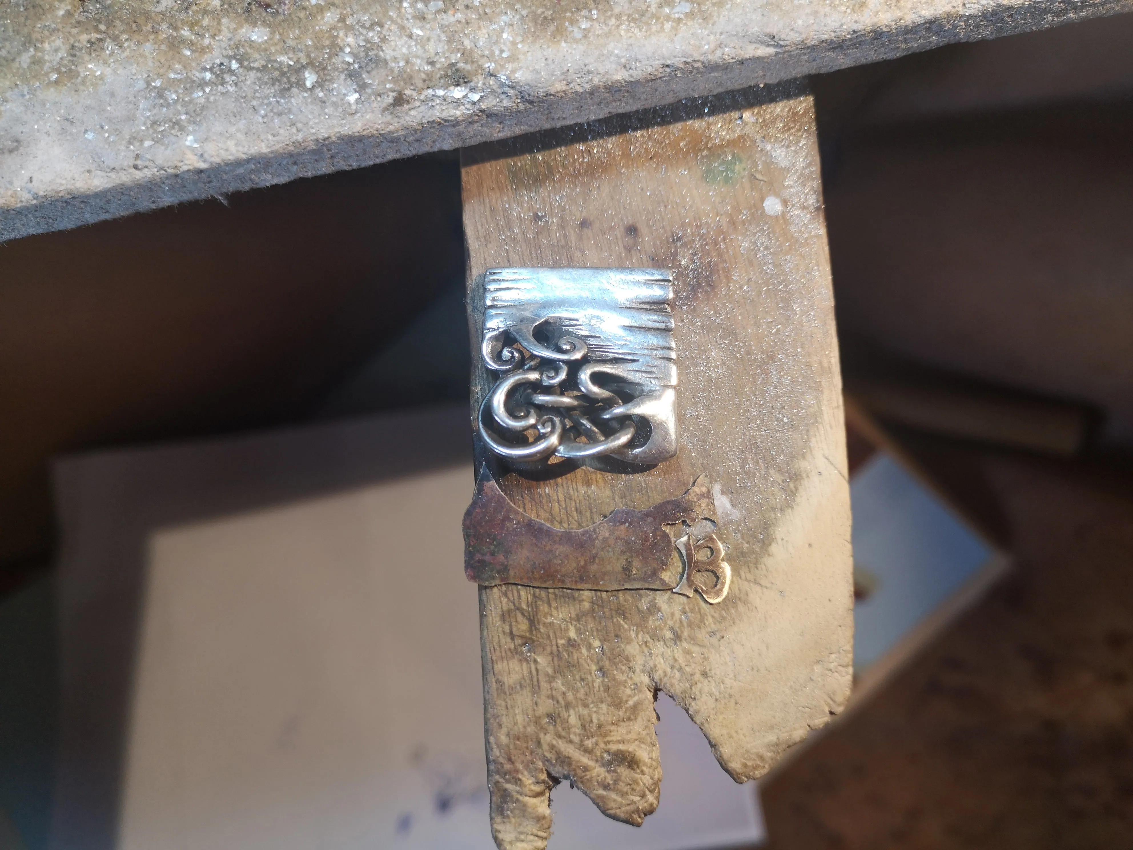 Bog Book Large Page Pendant with 14ct Gold Letter