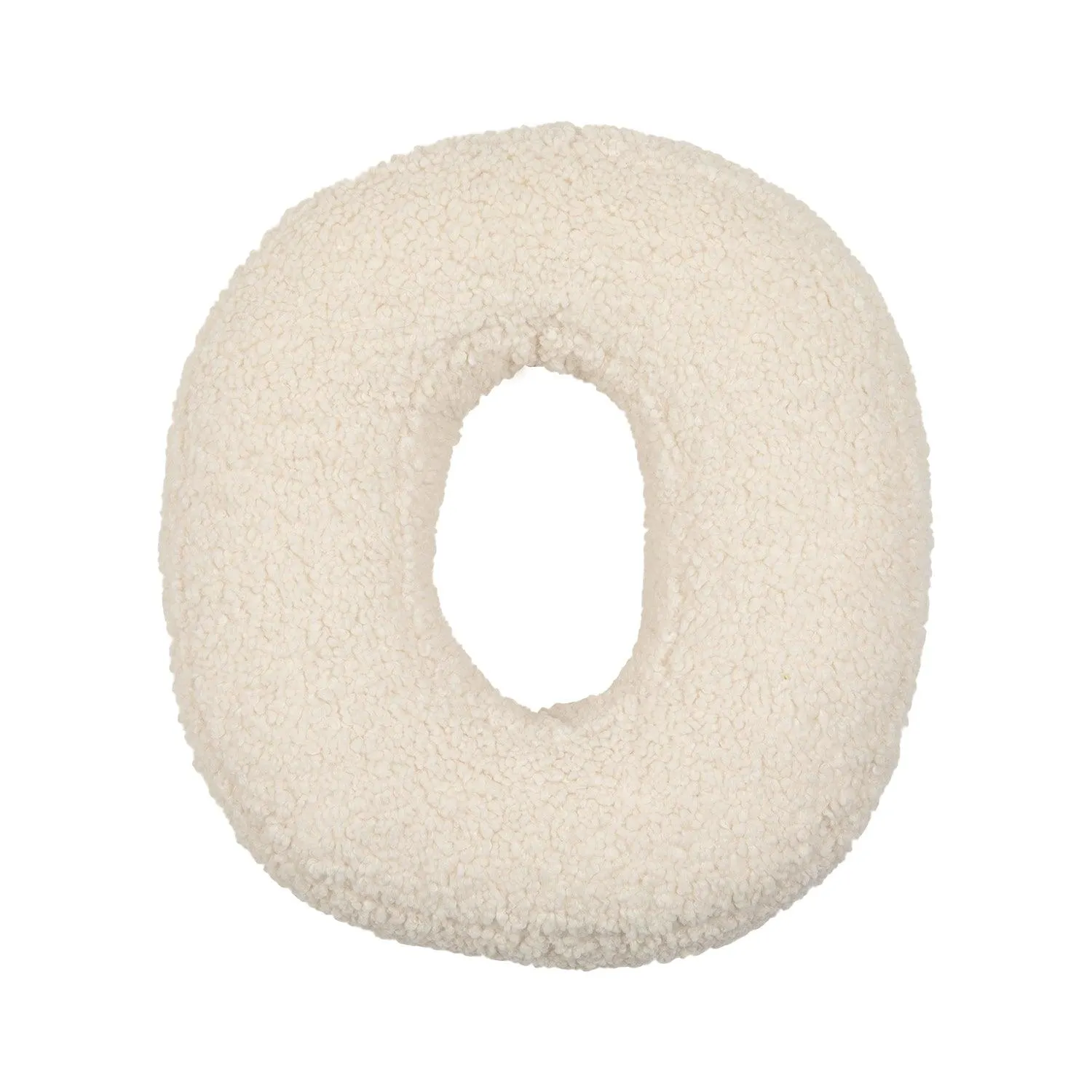 Boucle Letter Cushion O | Teddy Letter Cushion