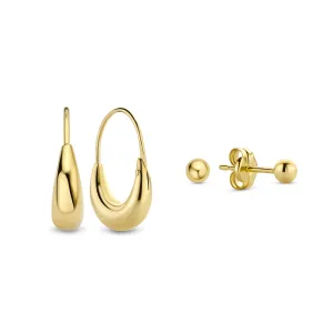 Cadeau d'Isabel 14 karat gold earring set