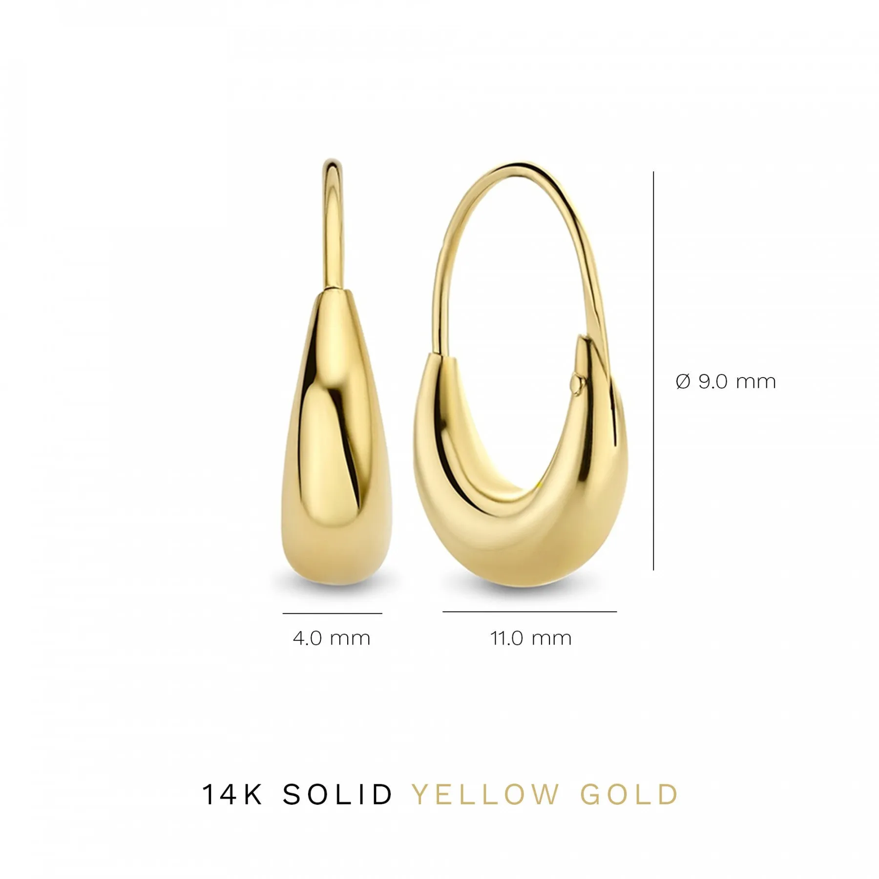 Cadeau d'Isabel 14 karat gold earring set