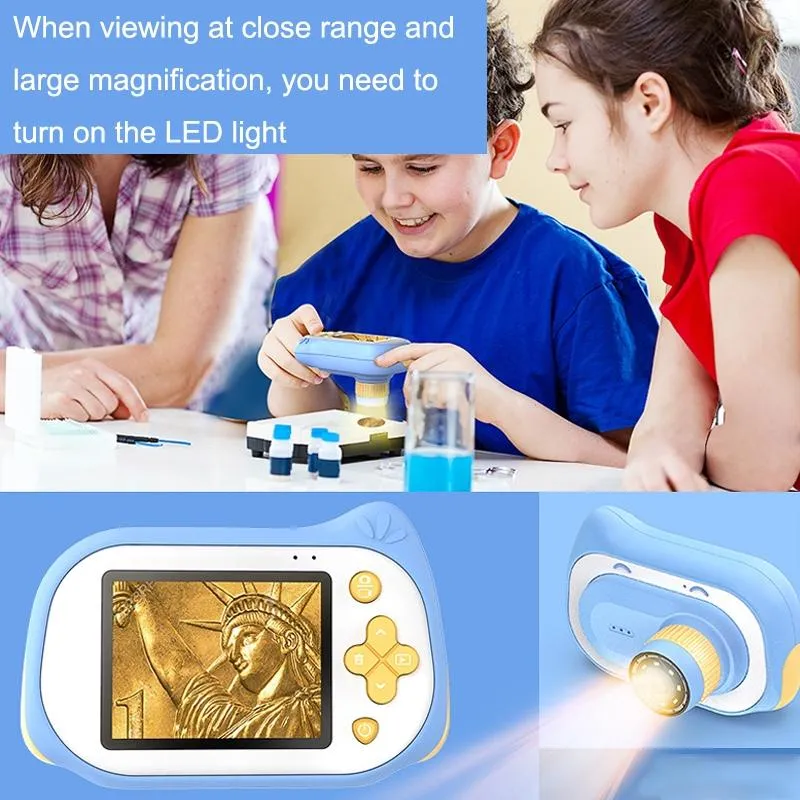 Children Zoom Macro Digital Camera Blue with 32gb