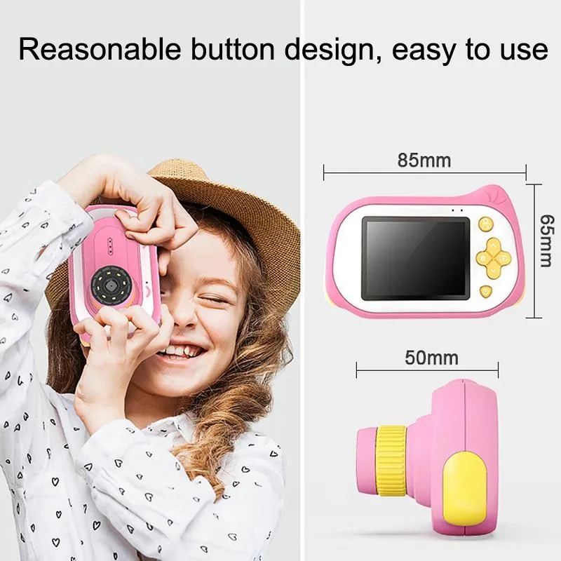Children Zoom Macro Digital Camera Pink with 32gb