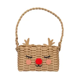 Christmas recycled Reindeer shaped basket