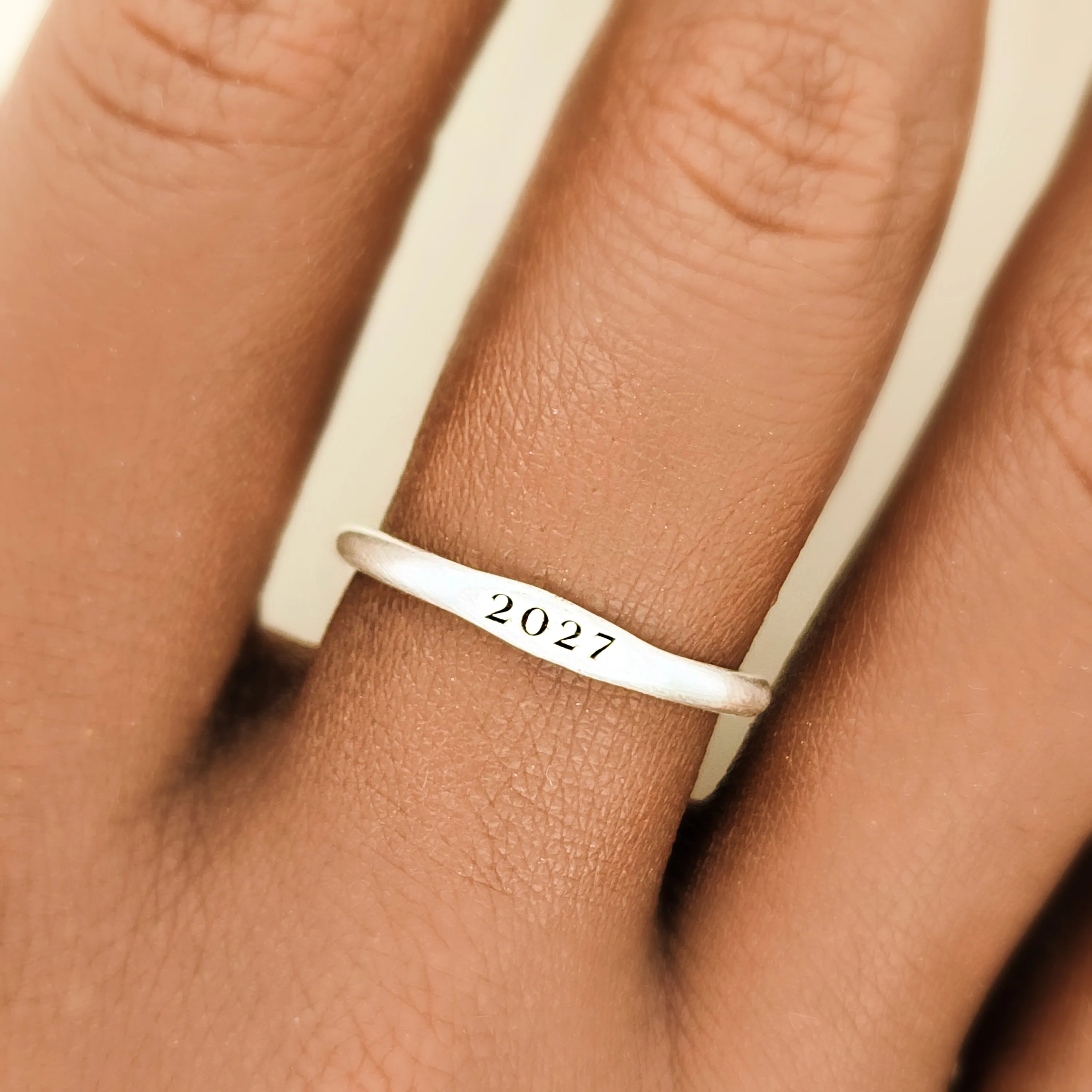 Class Signet Ring and Birthstone Set