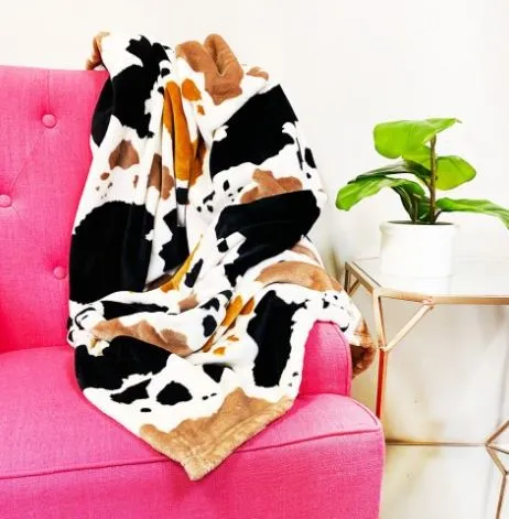 Cow Throw Blanket