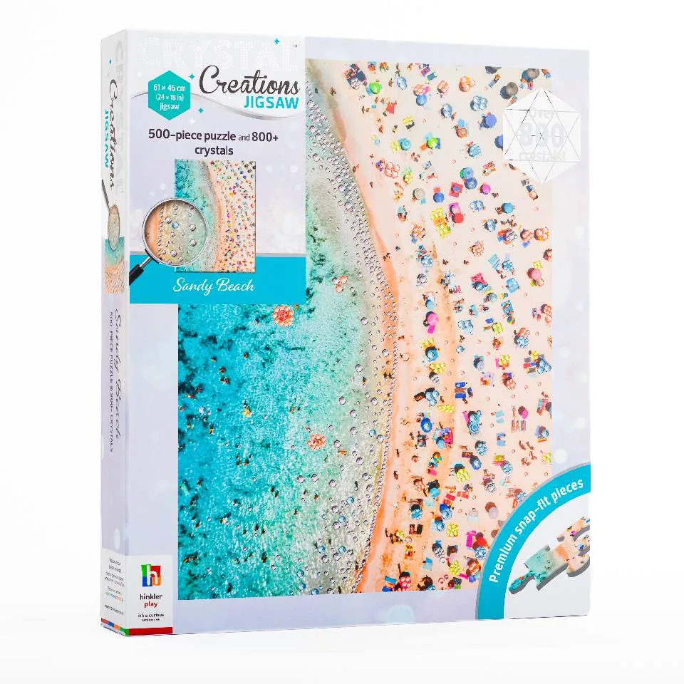 Crystal Creations 500-Piece Jigsaw: Sandy Beach