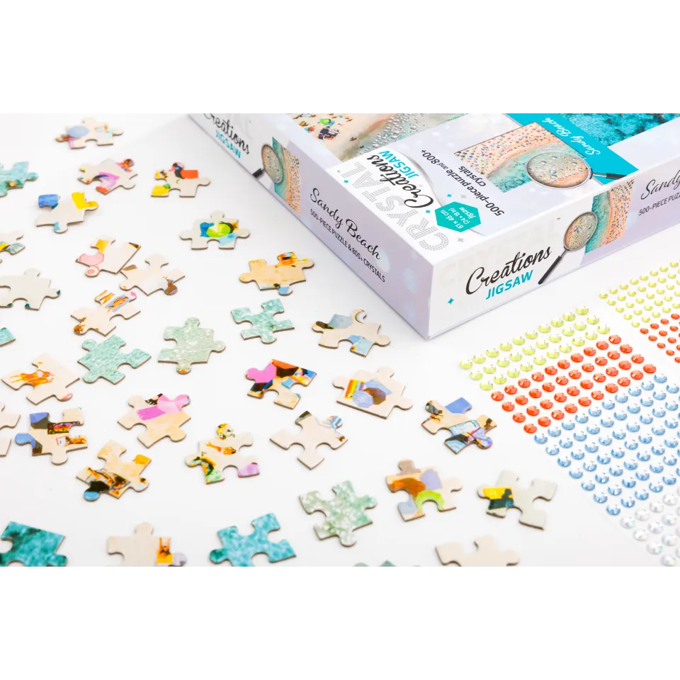 Crystal Creations 500-Piece Jigsaw: Sandy Beach