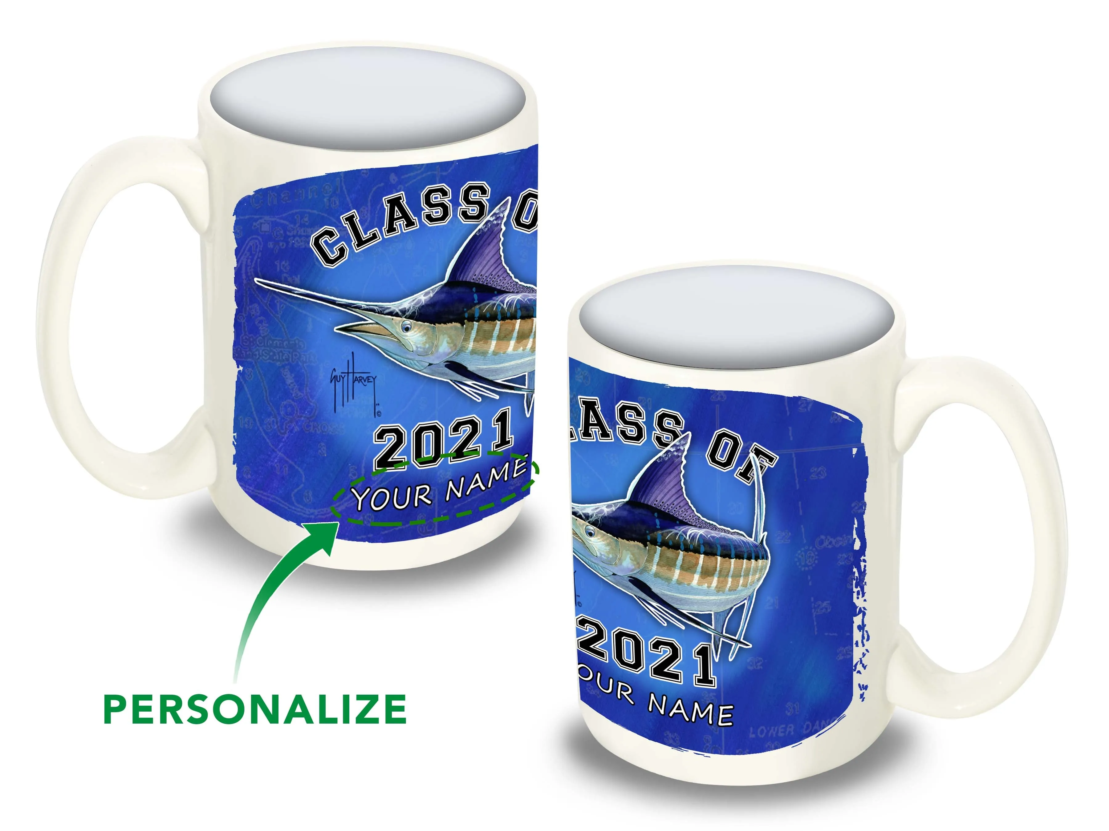 Custom Class of 2021 Marlin Coffee Mug