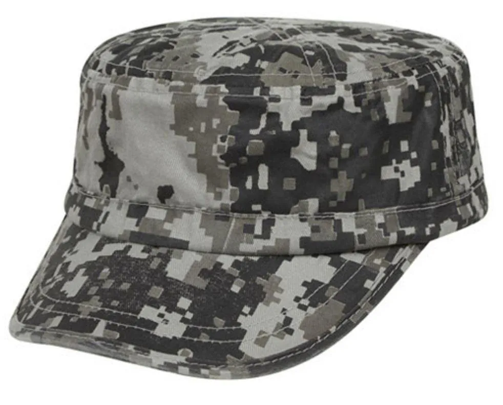Digital Camouflage Camo Army Military Cadet Patrol Washed Cotton Baseball Hats Caps