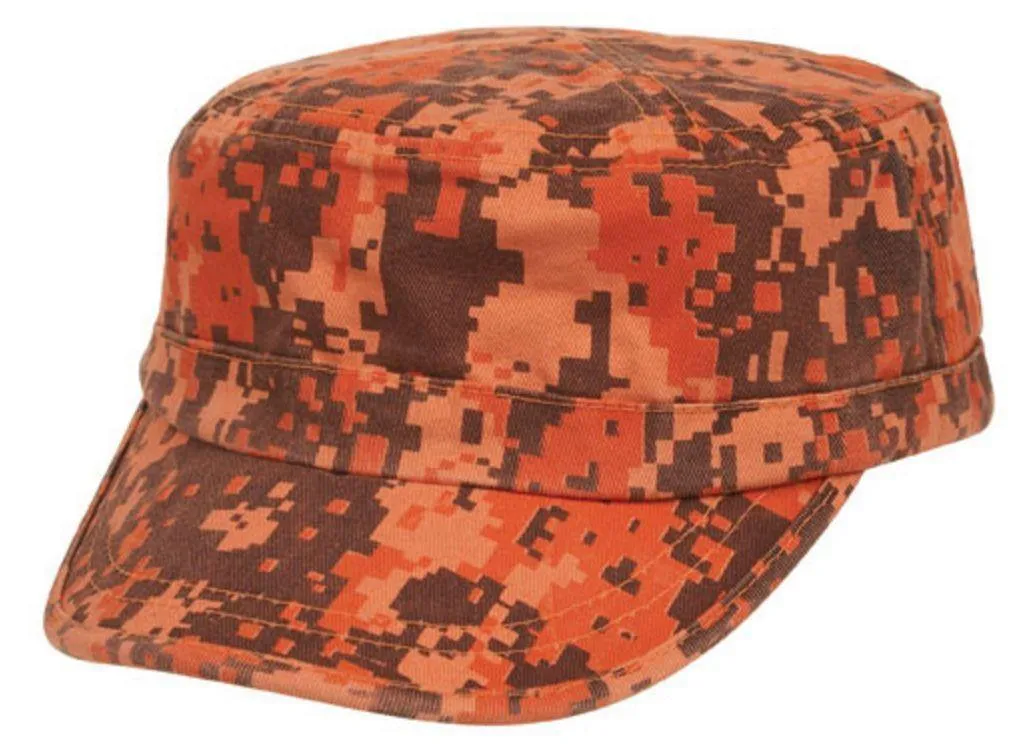 Digital Camouflage Camo Army Military Cadet Patrol Washed Cotton Baseball Hats Caps