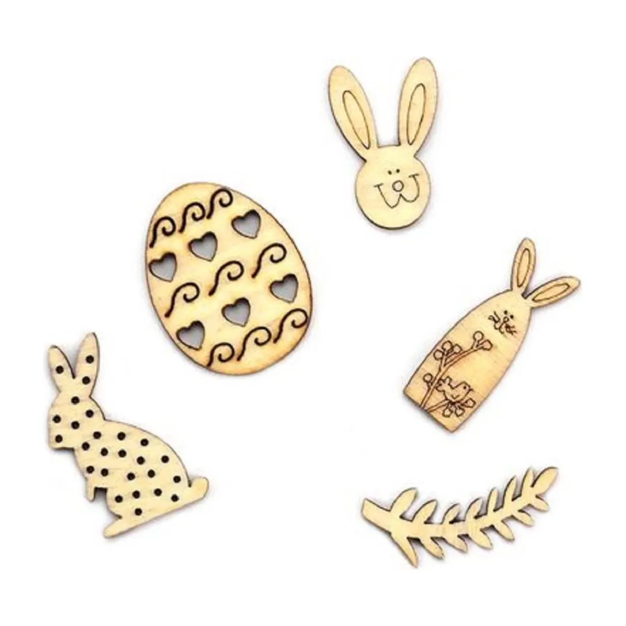 Easter Mini Assorted Wooden Shapes