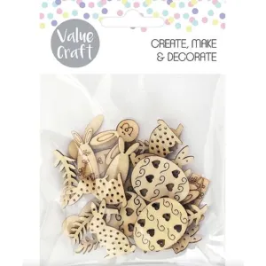 Easter Mini Assorted Wooden Shapes