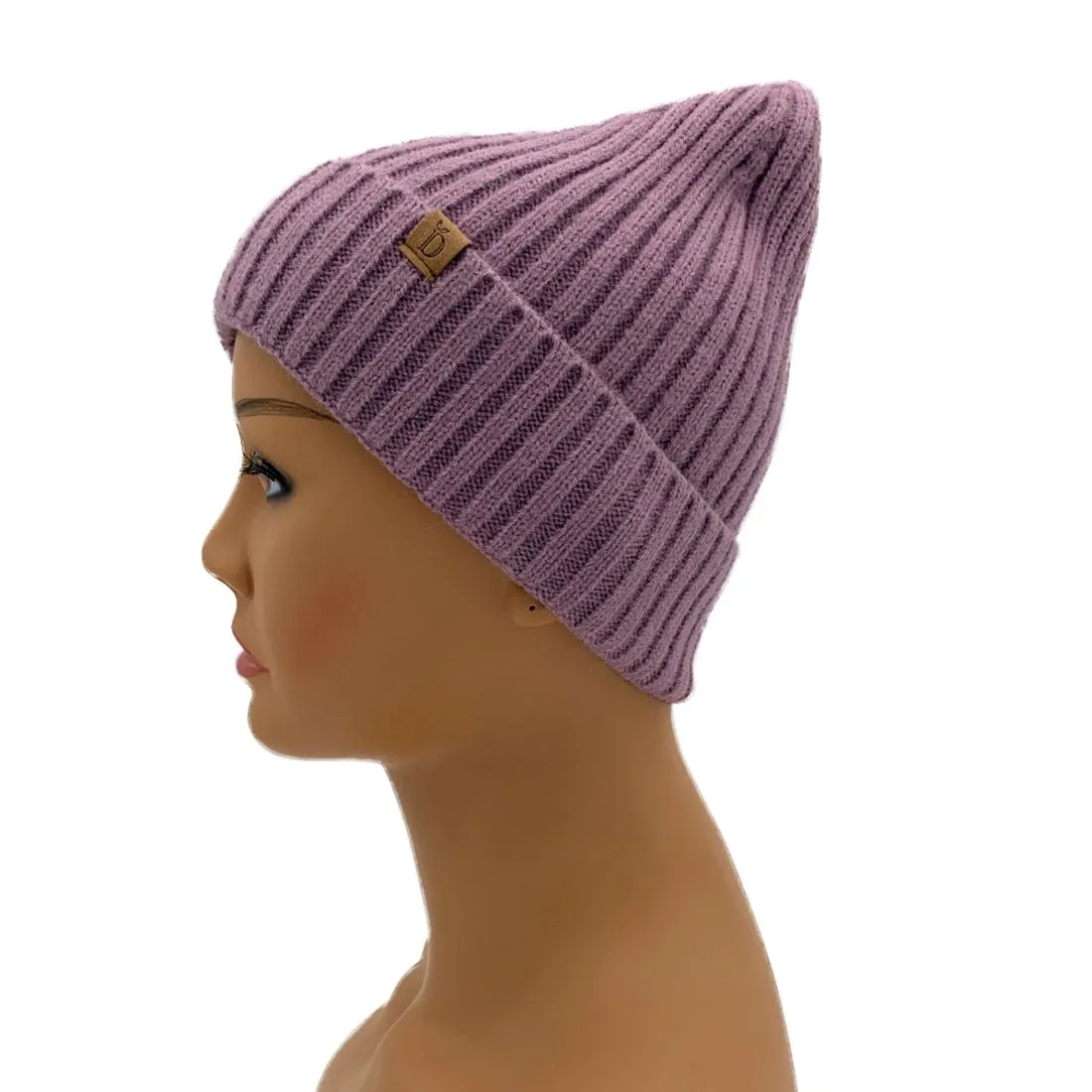Empire Cove Womens Winter Solid Ribbed Knit Cuff Beanie Hat Soft Warm