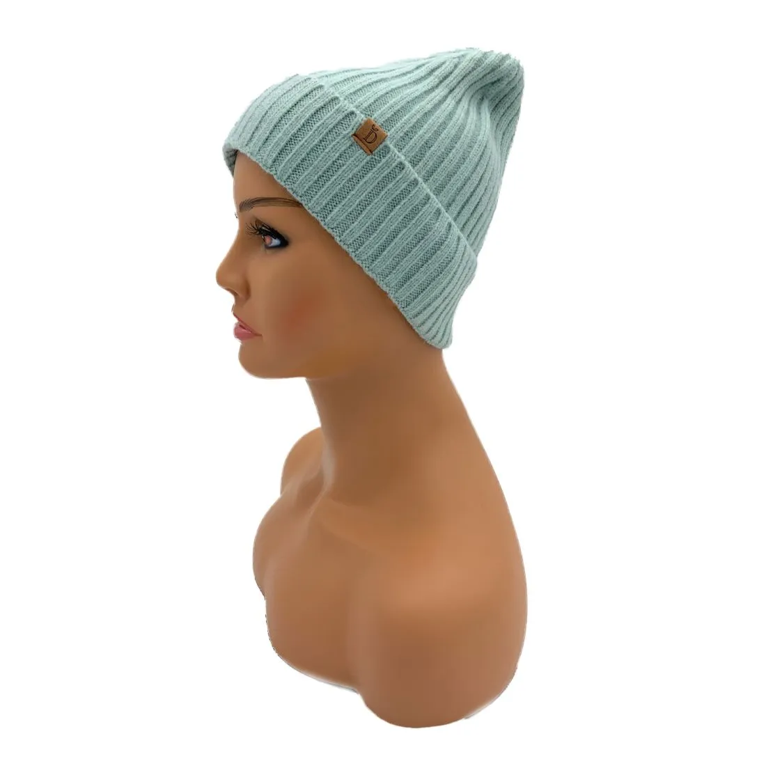 Empire Cove Womens Winter Solid Ribbed Knit Cuff Beanie Hat Soft Warm