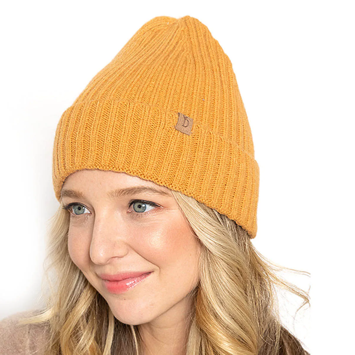 Empire Cove Womens Winter Solid Ribbed Knit Cuff Beanie Hat Soft Warm