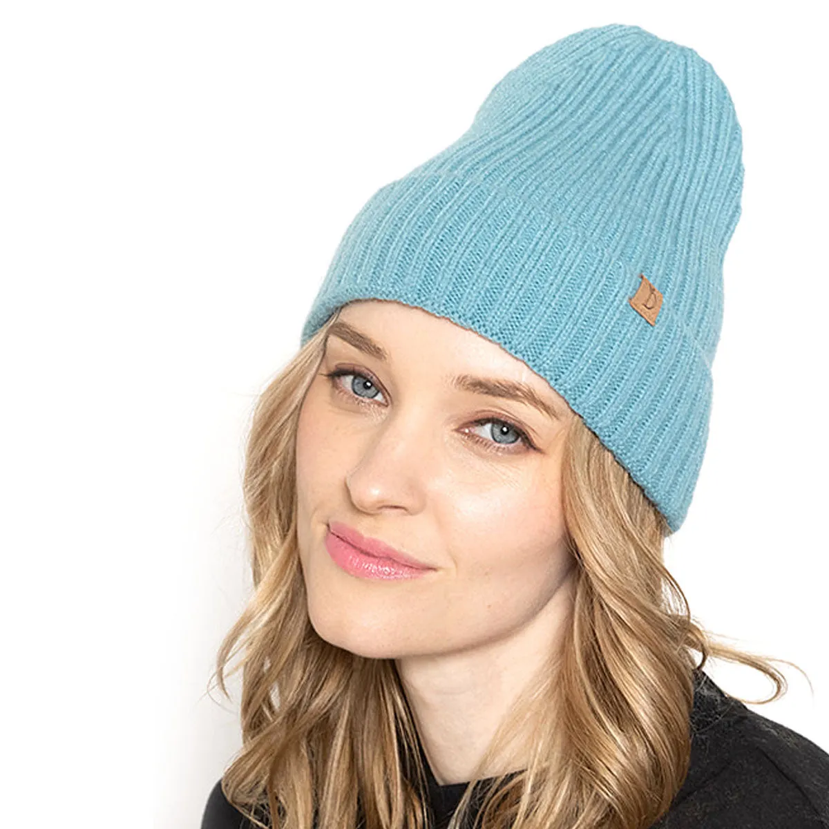 Empire Cove Womens Winter Solid Ribbed Knit Cuff Beanie Hat Soft Warm