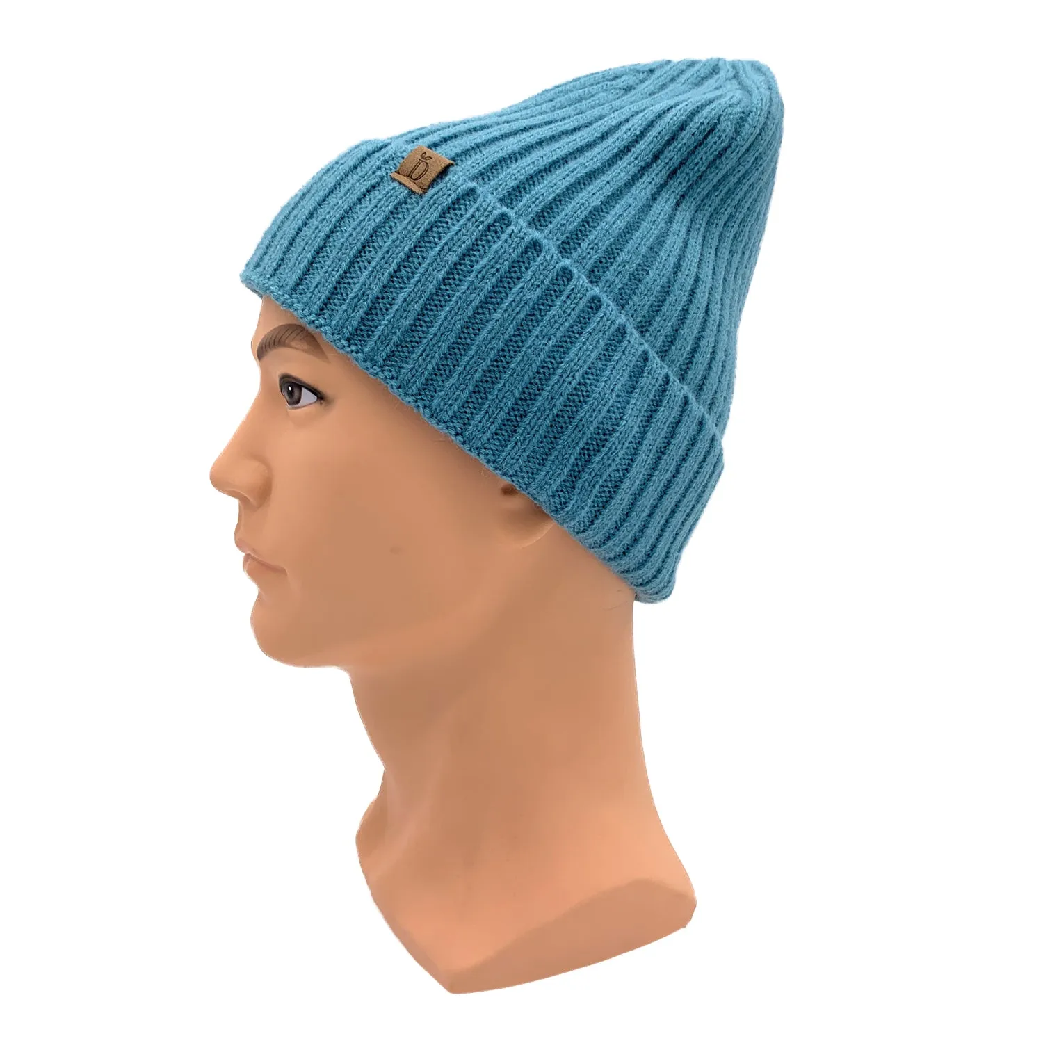 Empire Cove Womens Winter Solid Ribbed Knit Cuff Beanie Hat Soft Warm