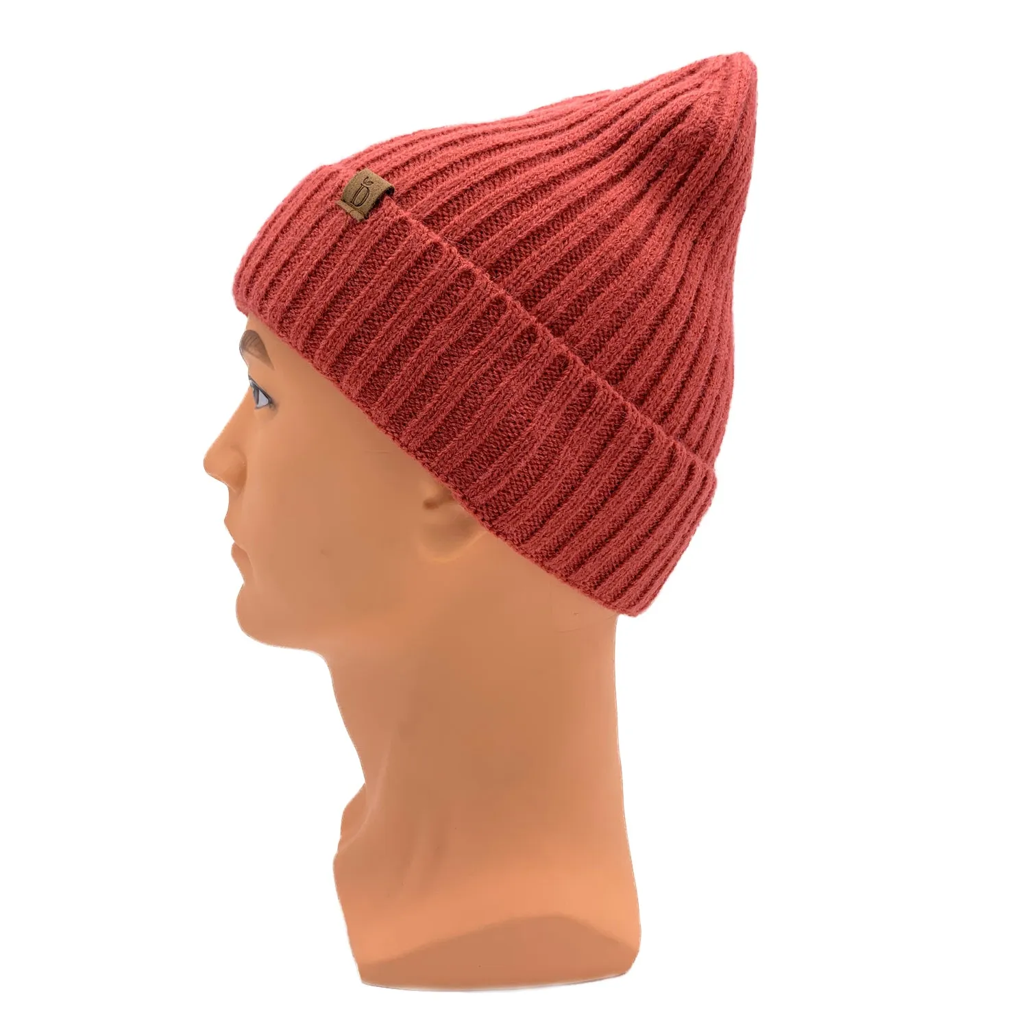 Empire Cove Womens Winter Solid Ribbed Knit Cuff Beanie Hat Soft Warm
