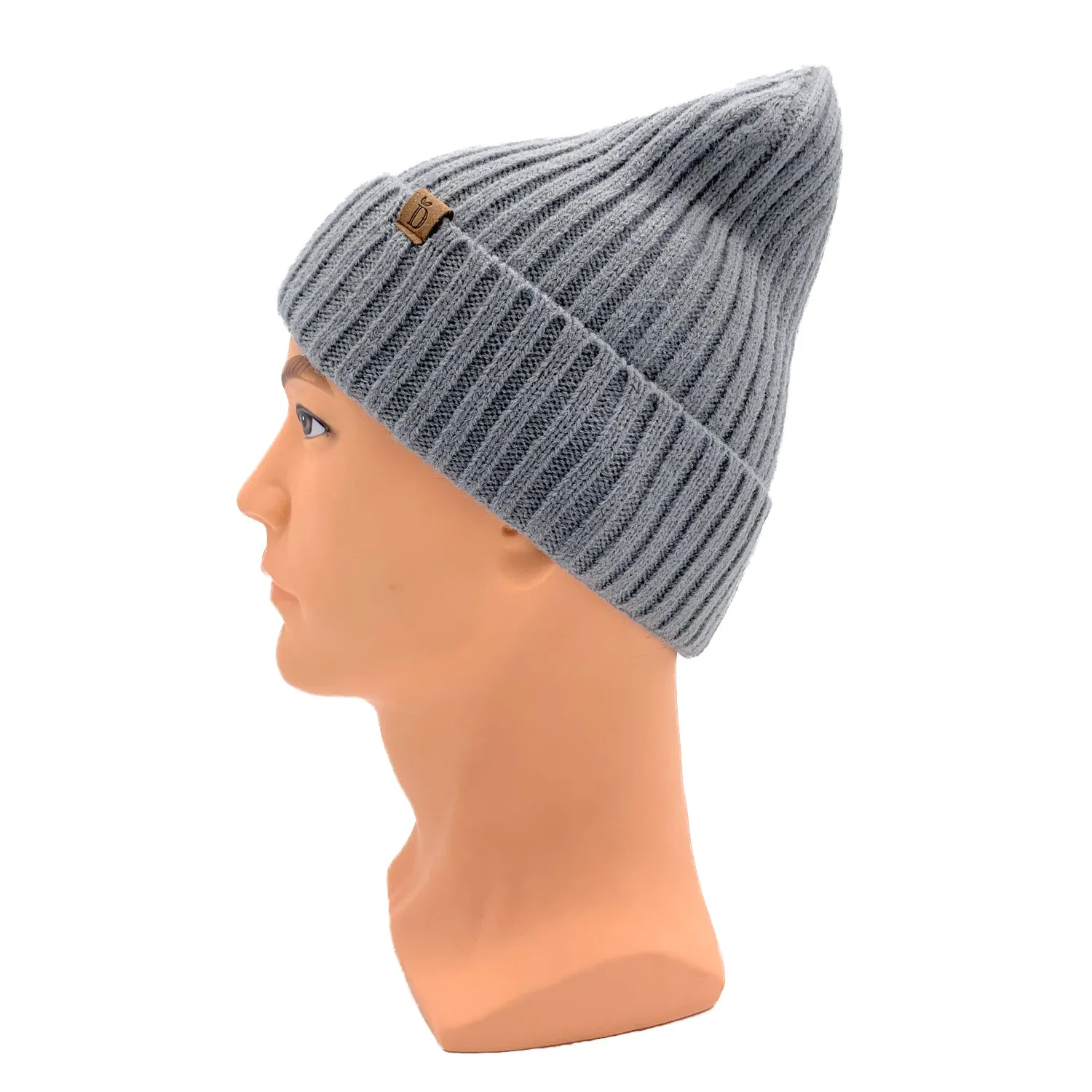 Empire Cove Womens Winter Solid Ribbed Knit Cuff Beanie Hat Soft Warm