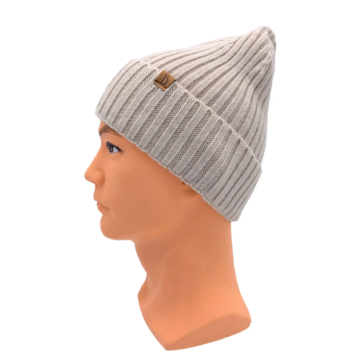 Empire Cove Womens Winter Solid Ribbed Knit Cuff Beanie Hat Soft Warm