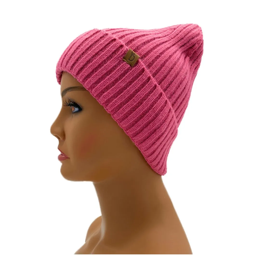 Empire Cove Womens Winter Solid Ribbed Knit Cuff Beanie Hat Soft Warm