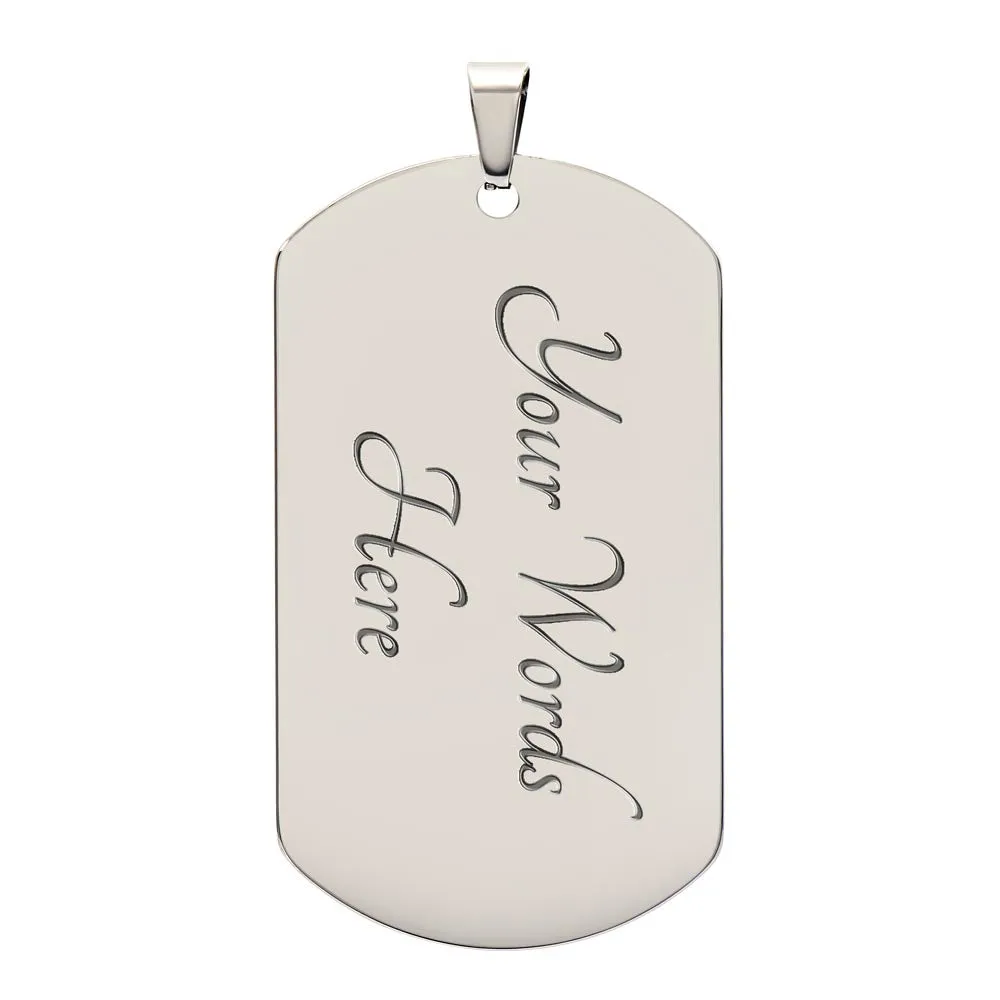 Engraved Necklace For Brother From Sister