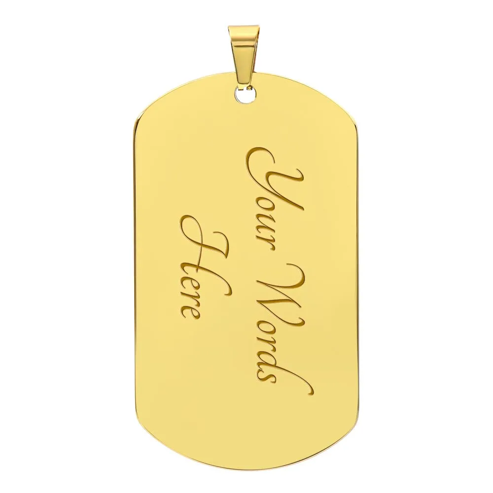Engraved Necklace For Brother From Sister
