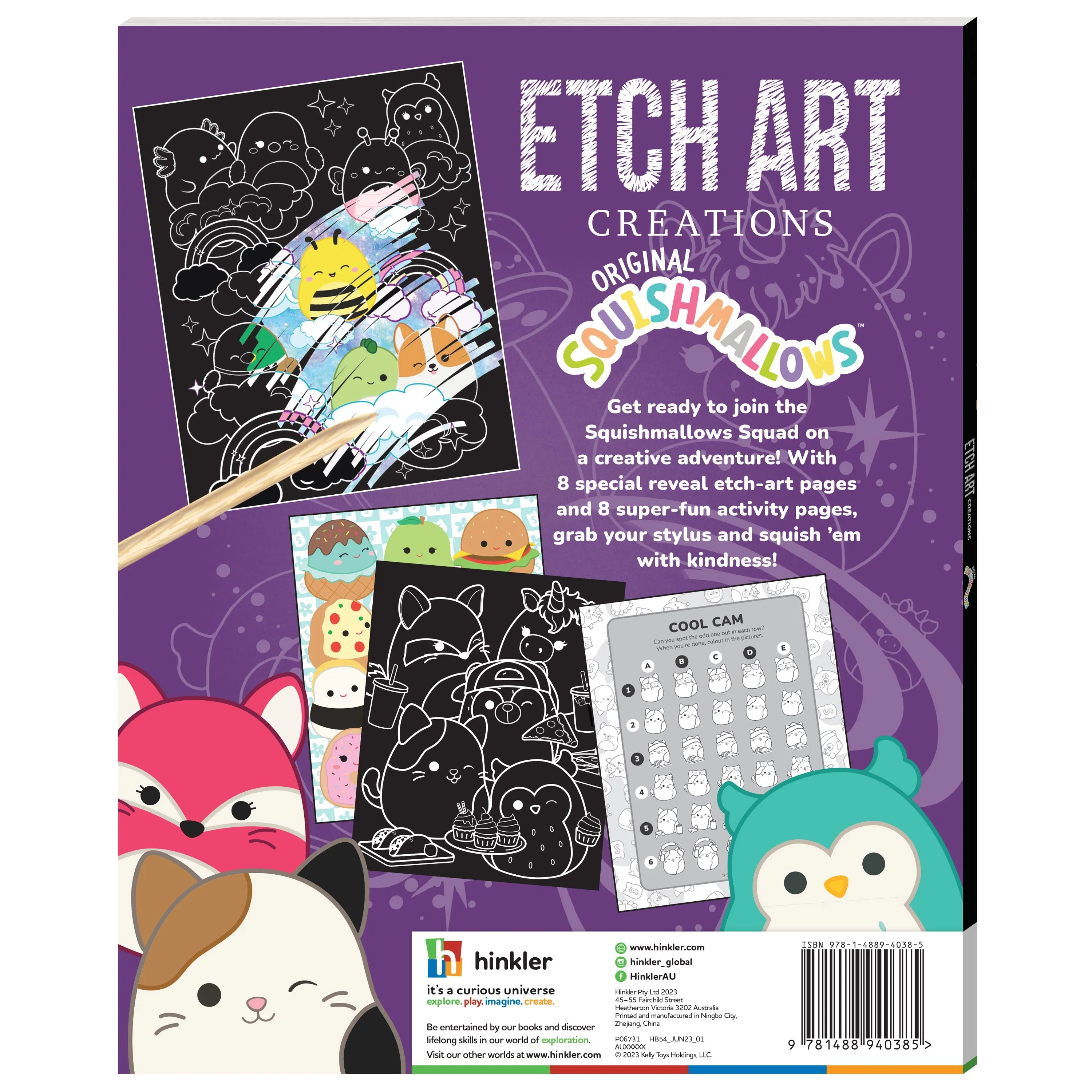 Etch Art Creations Book: Original Squishmallows