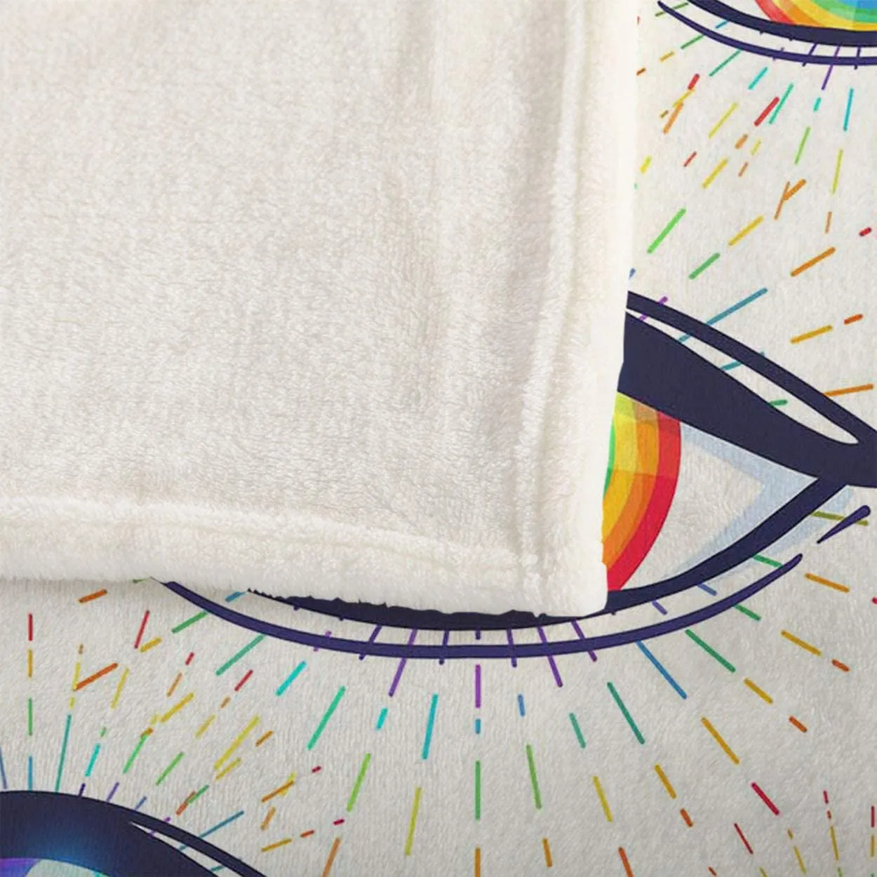 Eyes Throw Blanket Rainbow Colored Eyes Flag Of Lgbt Community Inside Eyeball Rainbow Pride Blanket