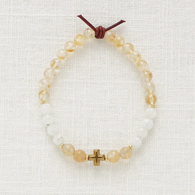 Faith Over Fear Bracelet - Gold | A Mini Meaningful Bracelet